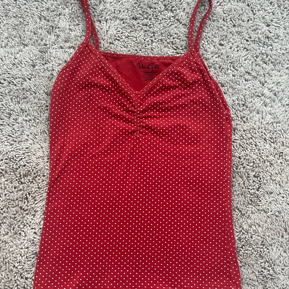 Brandy Melville Red Polka Dot Camisole